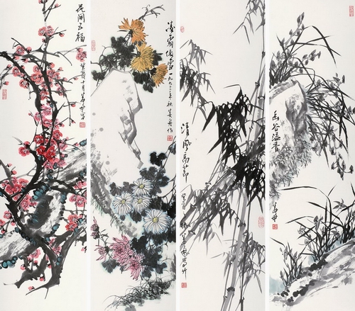 姜舟梅兰竹菊